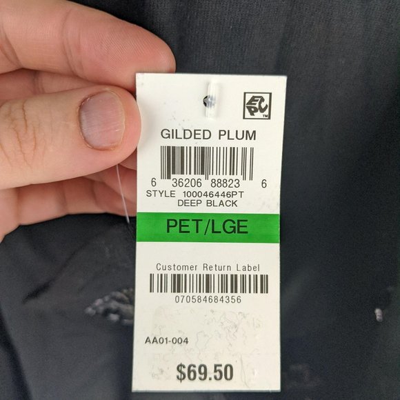 NWT Alfani Deep Black Cardigan Size Petite Large - Picture 6 of 7